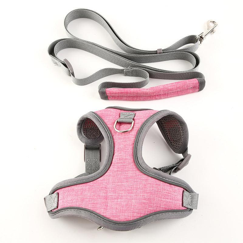 Vibrant Vest-Style Pet Leash For Cats And Dogs Dog Hugs Cat
