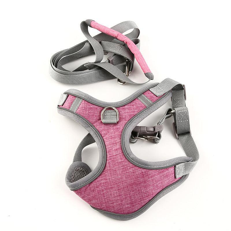 Vibrant Vest-Style Pet Leash For Cats And Dogs Dog Hugs Cat