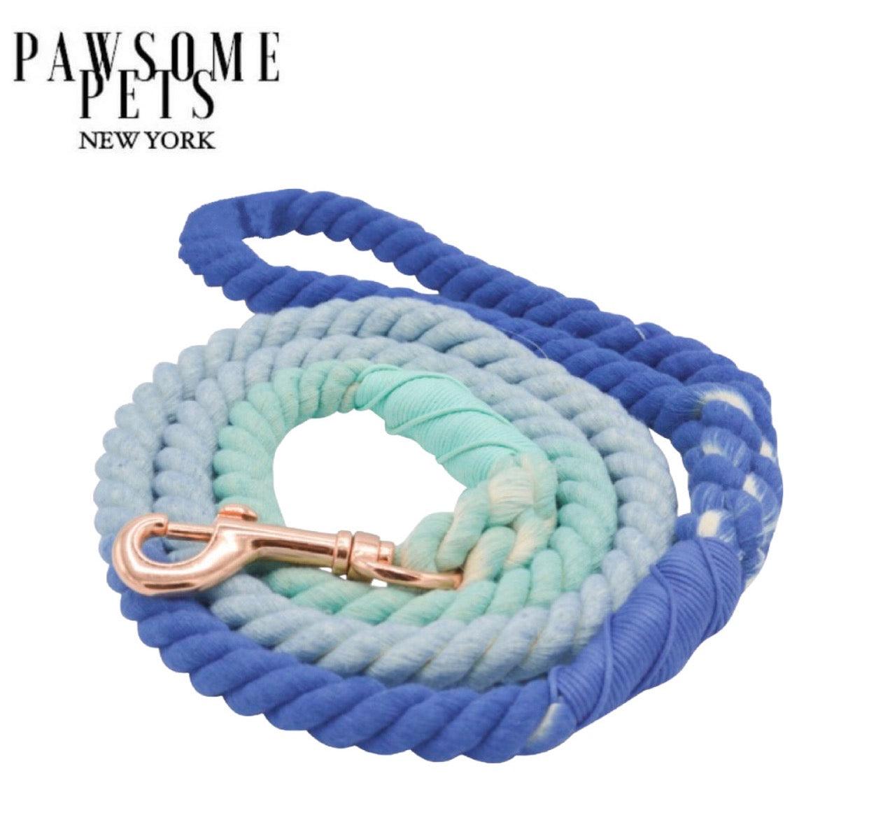 ROPE LEASH - OCEANSIDE RAINBOW Pawsome Pets New York® Official Site