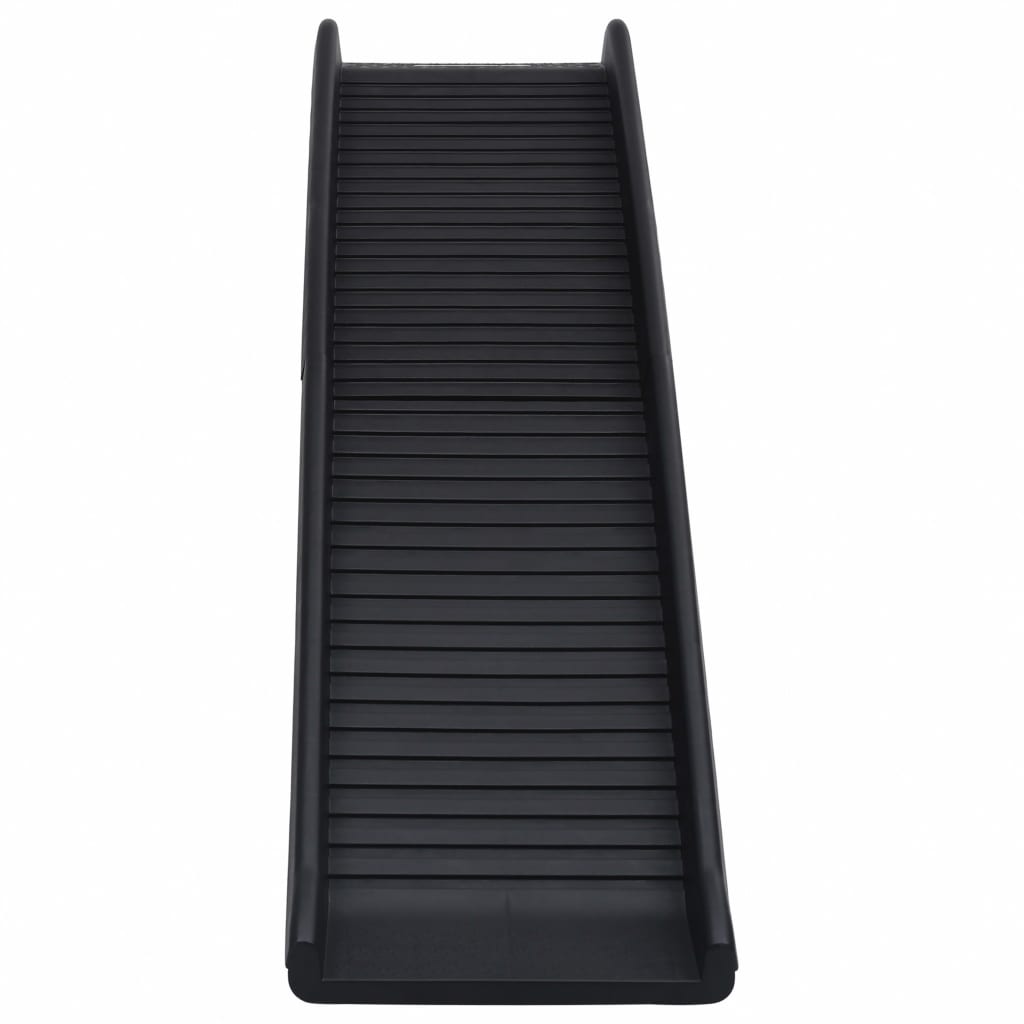 vidaXL Folding Dog Ramp Black 61.2"x15.7"x6.1" VidaXL