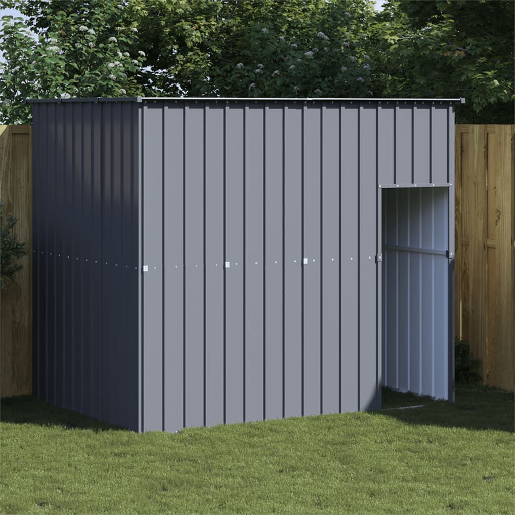 vidaXL Dog House Outdoor Dog Kennel Animal Cage with Roof Galvanized Steel VidaXL