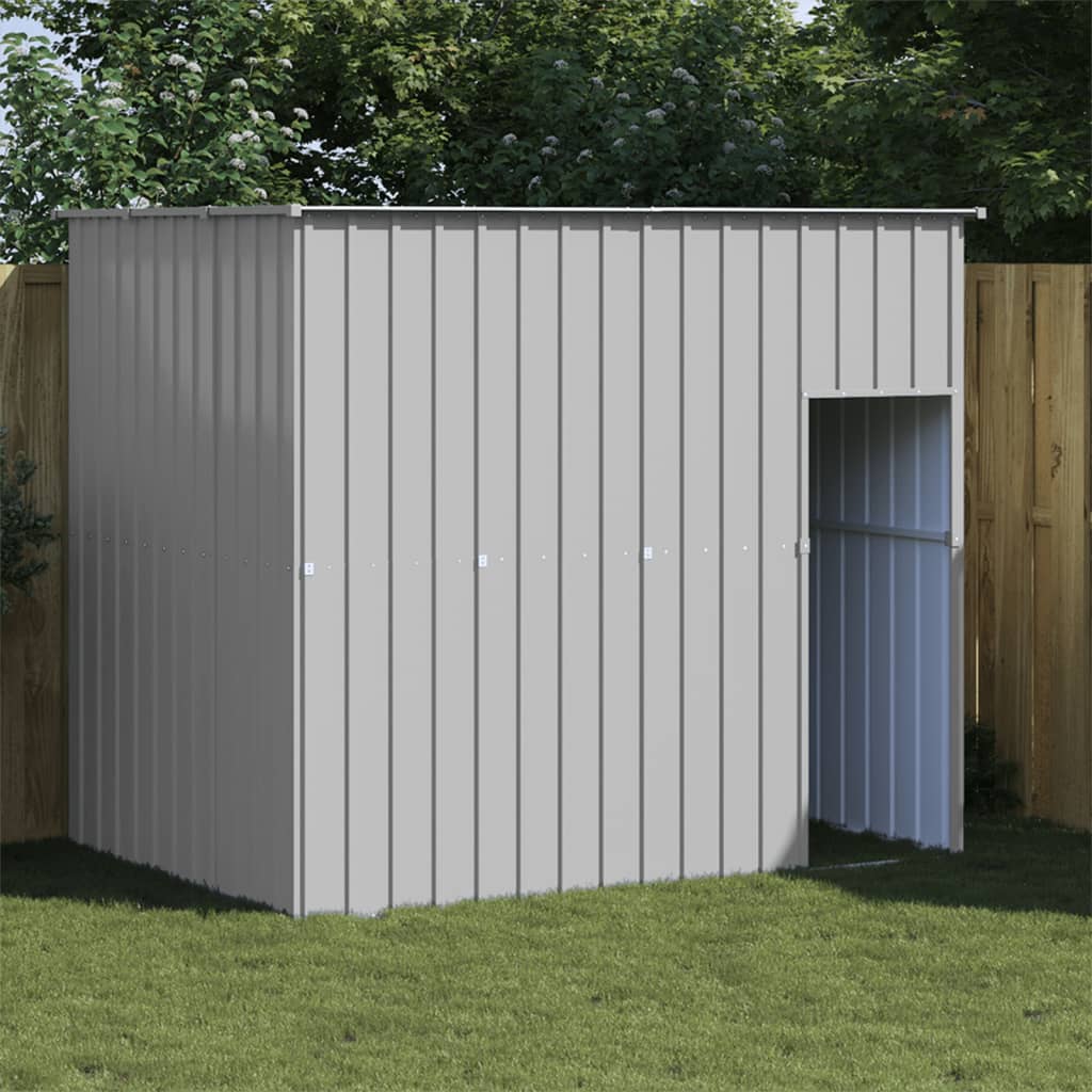 vidaXL Dog House Outdoor Dog Kennel Animal Cage with Roof Galvanized Steel VidaXL