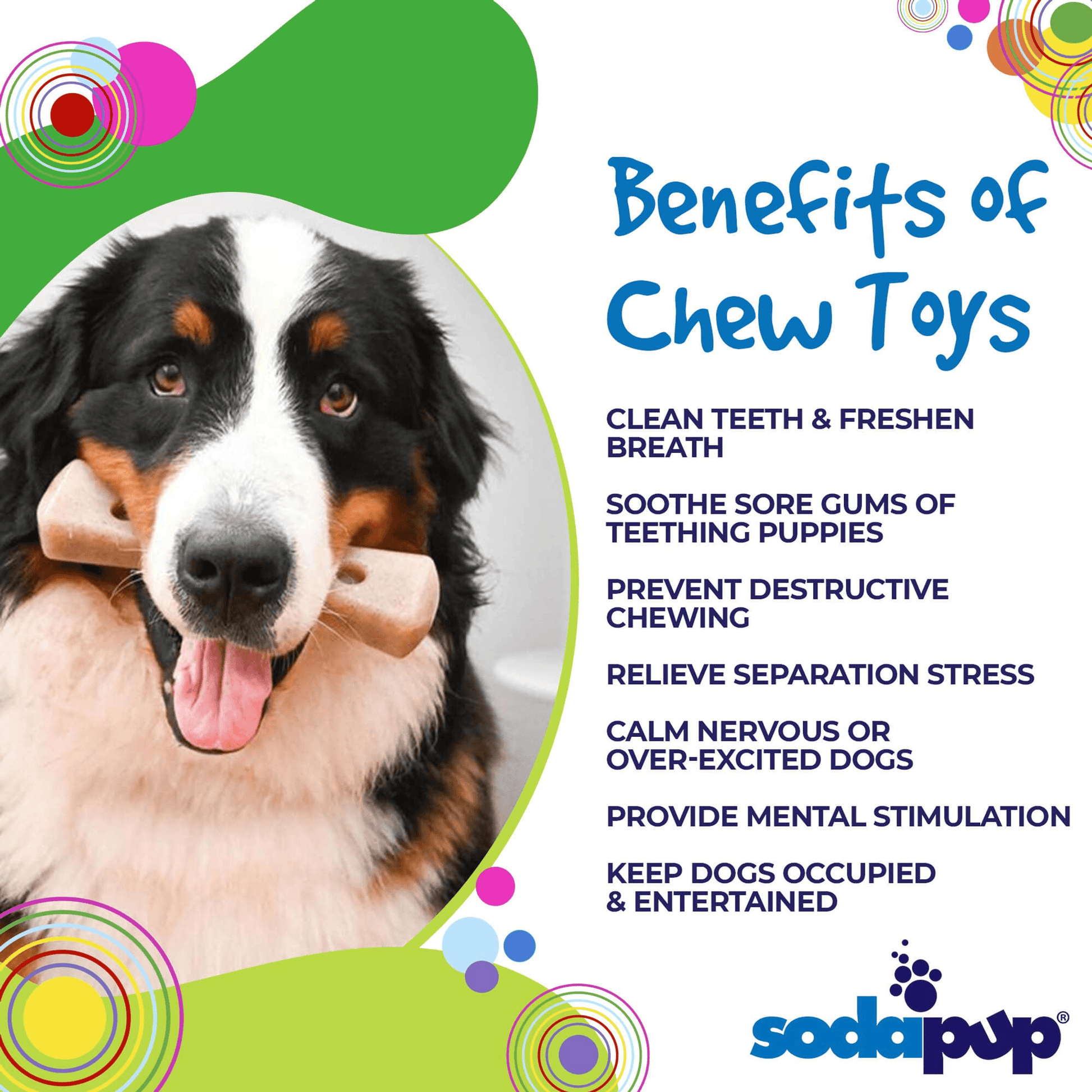 SP MOD Bone Ultra-Durable Chew Toy for Aggressive Dogs SodaPup
