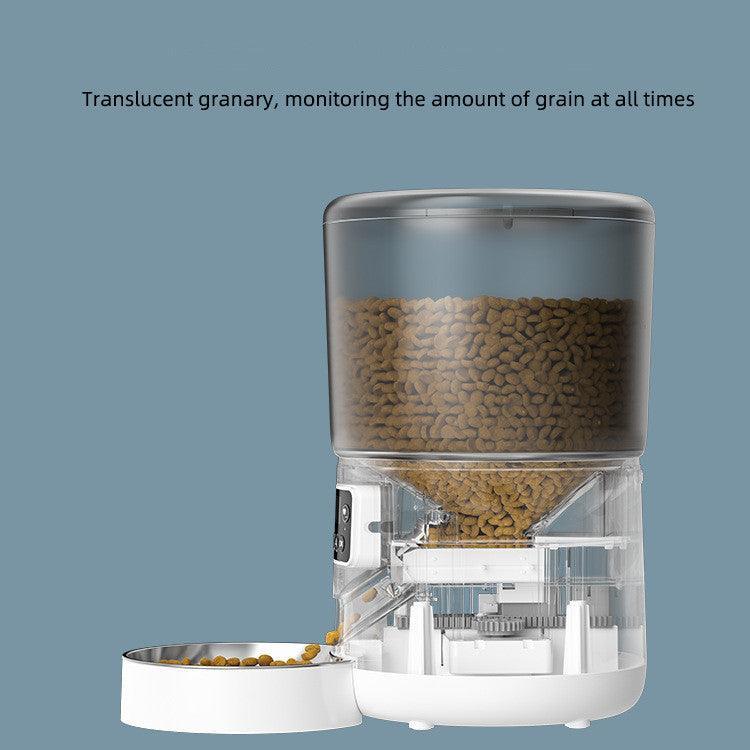 Automatic Cat Feeder With Timed And Quantitative Feeding Dog Hugs Cat