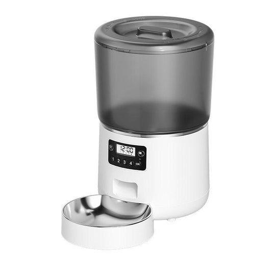Automatic Cat Feeder With Timed And Quantitative Feeding Dog Hugs Cat