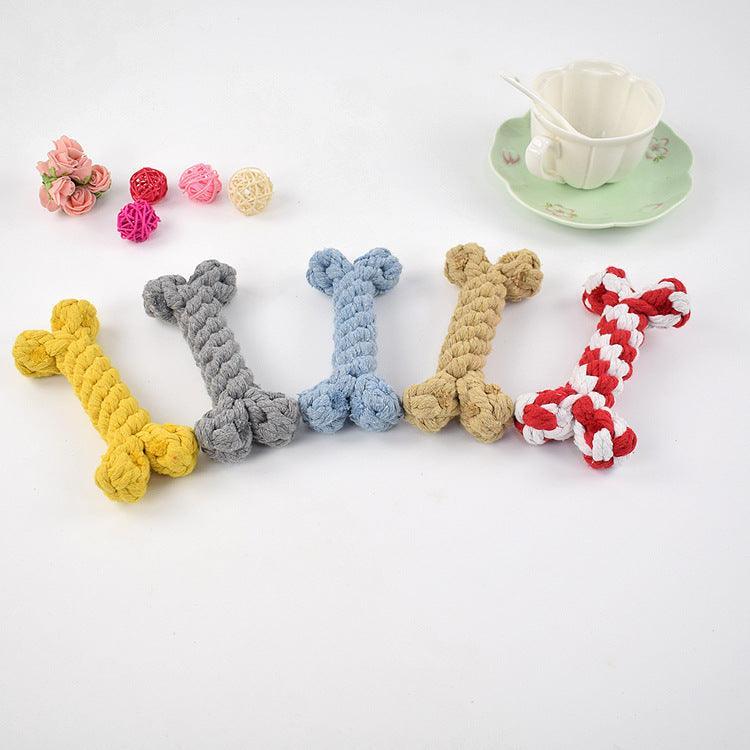 Bite-Resistant Cotton Rope Knot Toy For Dogs Dog Hugs Cat