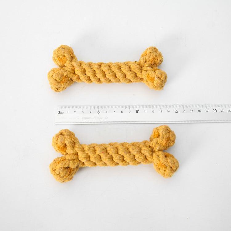 Bite-Resistant Cotton Rope Knot Toy For Dogs Dog Hugs Cat