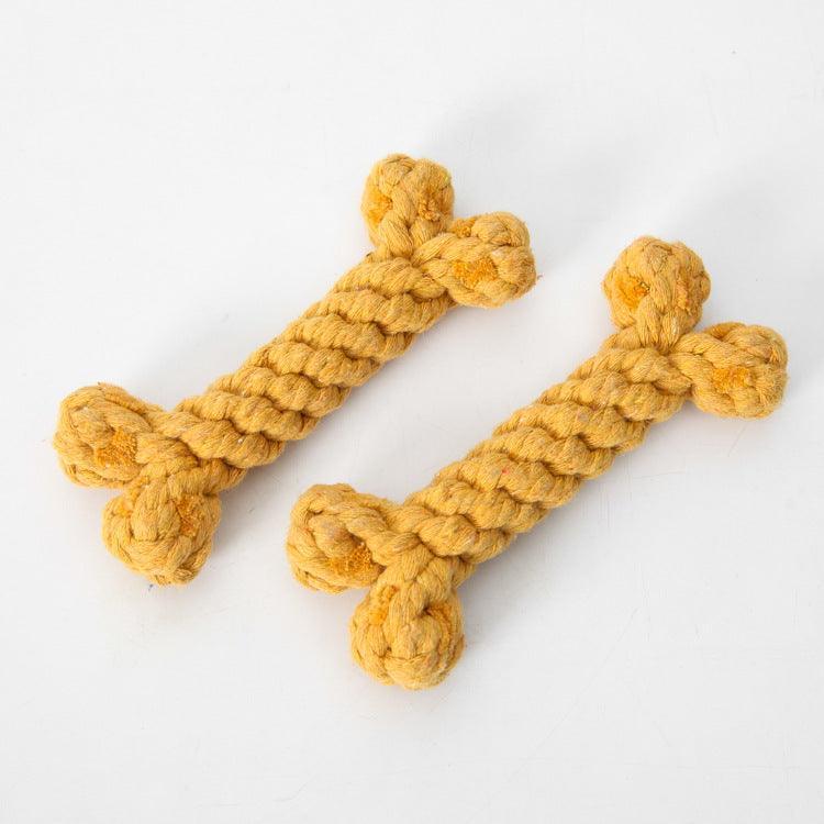 Bite-Resistant Cotton Rope Knot Toy For Dogs Dog Hugs Cat