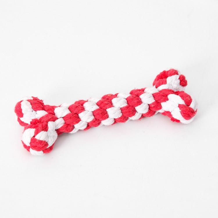 Bite-Resistant Cotton Rope Knot Toy For Dogs Dog Hugs Cat