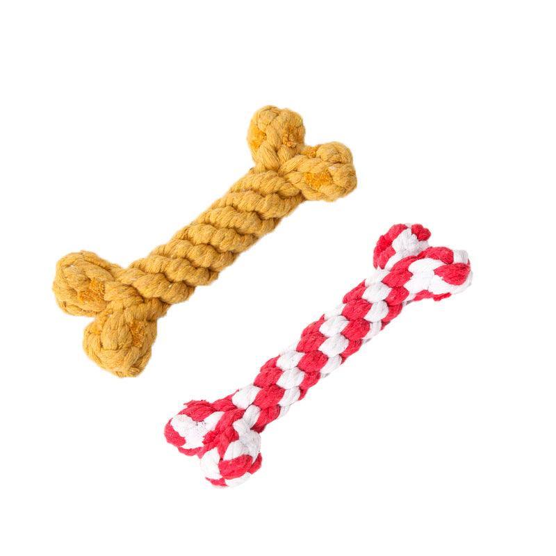 Bite-Resistant Cotton Rope Knot Toy For Dogs Dog Hugs Cat