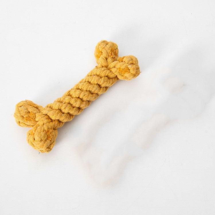 Bite-Resistant Cotton Rope Knot Toy For Dogs Dog Hugs Cat